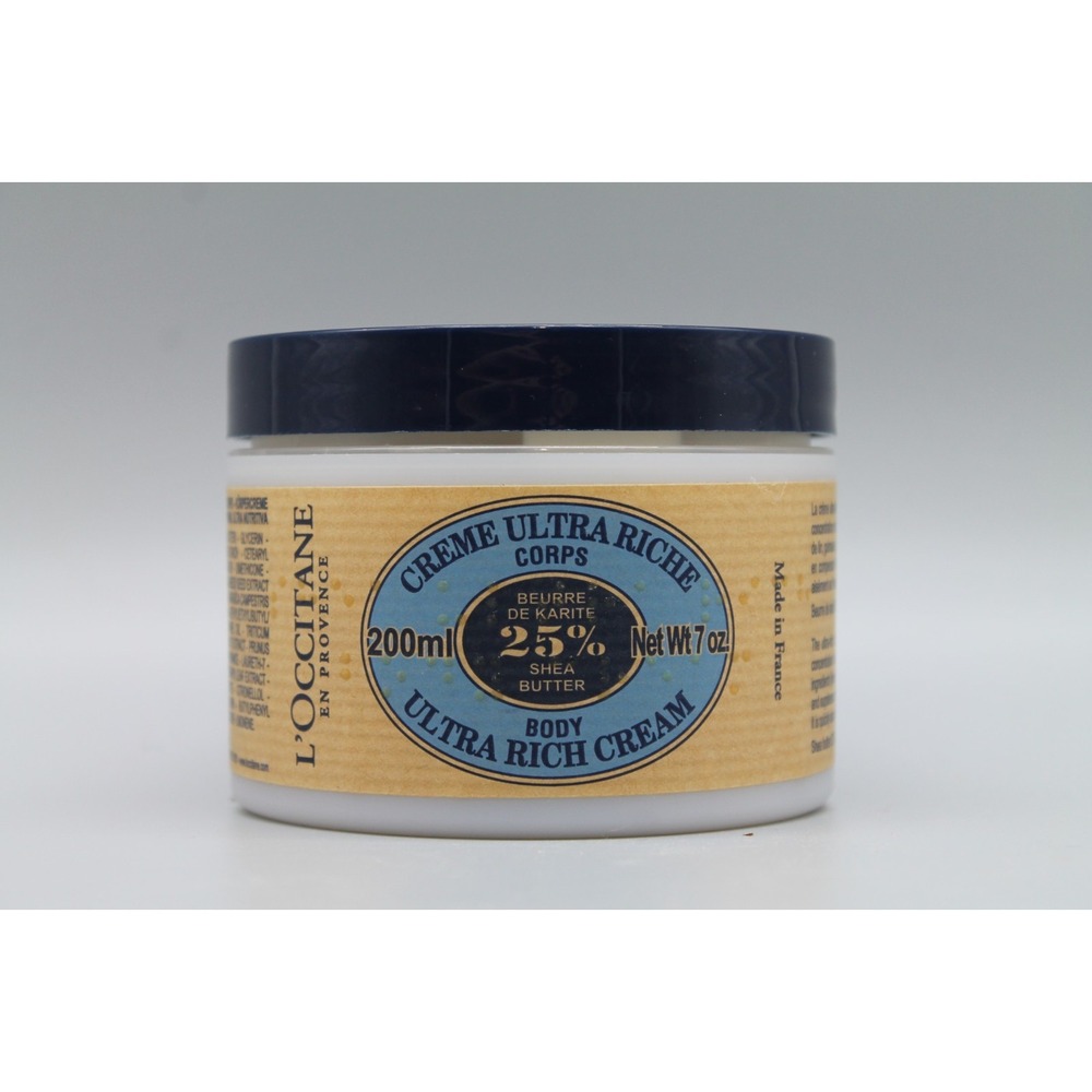 L'Occitane Shea Butter Ultra Rich Body Cream 25% 7 oz 200ml New Sealed